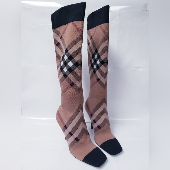 BURBERRY - Sock Style Boots - Picture 1 of 11